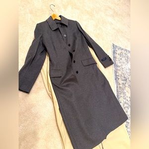 NWOT Burberry Lady Single Breasted Wool Coat